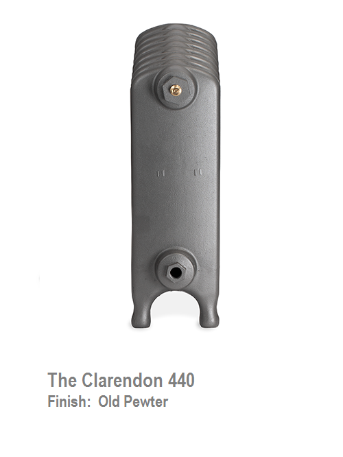 Clarendon 440 Cast Iron Radiator - 12 Sections, 440 x 812mm